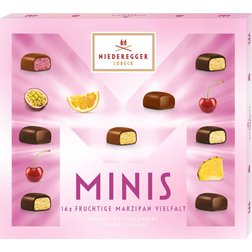 Niederegger Minis Fruchtige Vielfalt - Směs ovocných mini marcipánů 112g