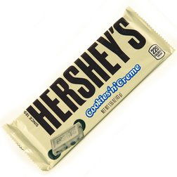 Hershey's Cookies Creme - Bílá čokoláda s kousky sušenek 43g