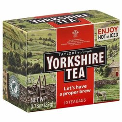 Yorkshire Tea 80 Tea Bags - Černý sáčkový čaj 80ks/250g