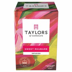Taylors Sweet Rhubarb - sladká rebarbora infuse 20 x 2,5g