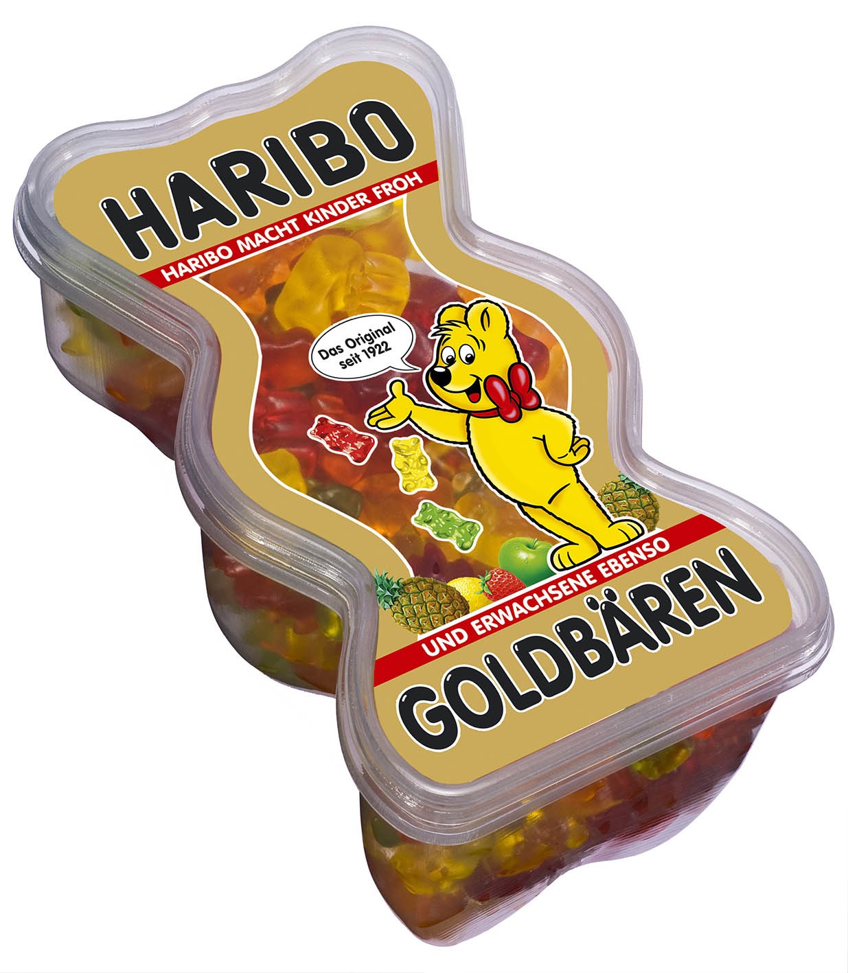 Haribo Goldbären Dose - Želé bonbóny v dóze ve tvaru medvídka 450g