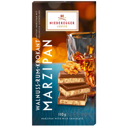 Niederegger Walnuss-Rum-Krokant - Marcipánová čokoláda s vlašskými ořechy a rumem 110g