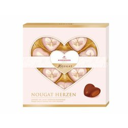 Niederegger Nougat Herzen - Nugátová srdíčka v mléčné čokoládě 125g