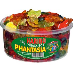 Haribo Phantasia - Želé bonbony ovocná zvířátka 1000g (dóza)