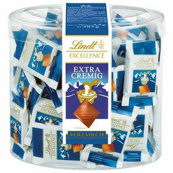 Lindt Excellence Minis Milk - Mini mléčné čokoládky 385g (dóza 70ks)