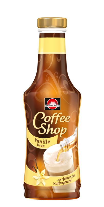 Schwartau Coffee Shop Vanilla - Vanilkový sirup do kávy 200ml