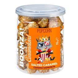 Boomza karamelizovaný popcorn s příchutí slaného karamelu 90g