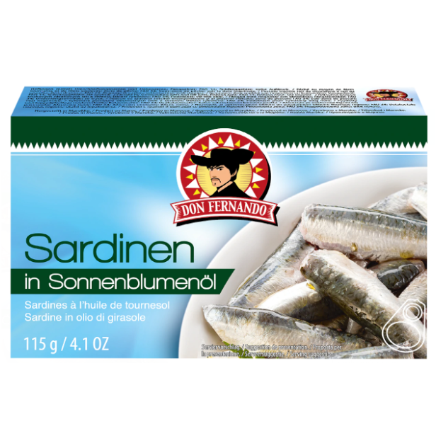 Don Fernando sardinky ve slunečnicovém oleji 115g.png