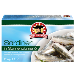 Don Fernando sardinky ve slunečnicovém oleji 115g
