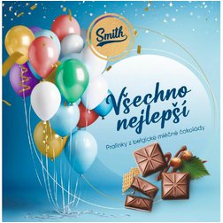 Smith pralinky z belgické mléčné čokolády Všechno nejlepší 75g