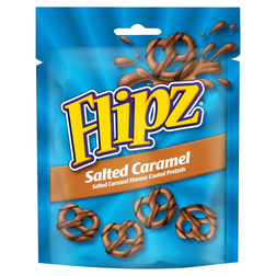 Flipz Mc Vities Salted Caramel- Preclíky polité polevou s příchutí slaného karamelu 90g